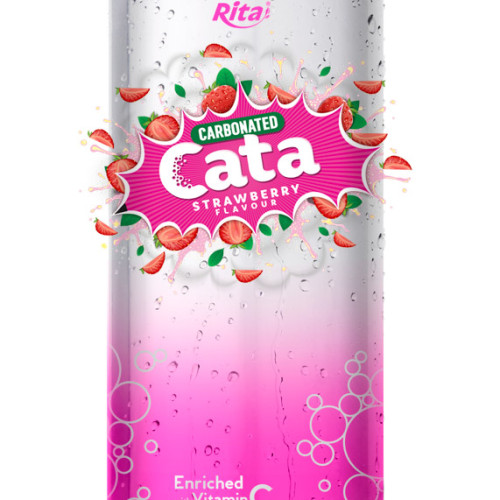 500ml Carbonated  Strawberry Flavor Drink